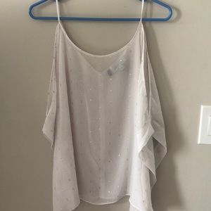 Cute white and gold jlo shirt